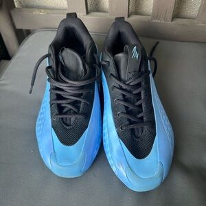 Adidas Black and Blue Sneakers